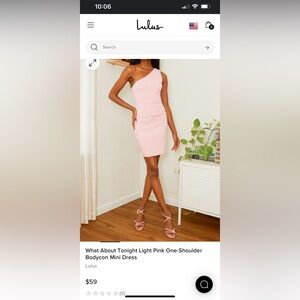 Lulus One Shoulder Dress